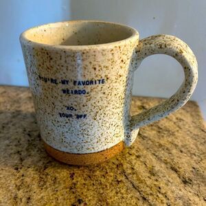 Sugarboo & Co NEW you’re my favorite weirdo Quote Pottery Mug 16 fl oz Cup